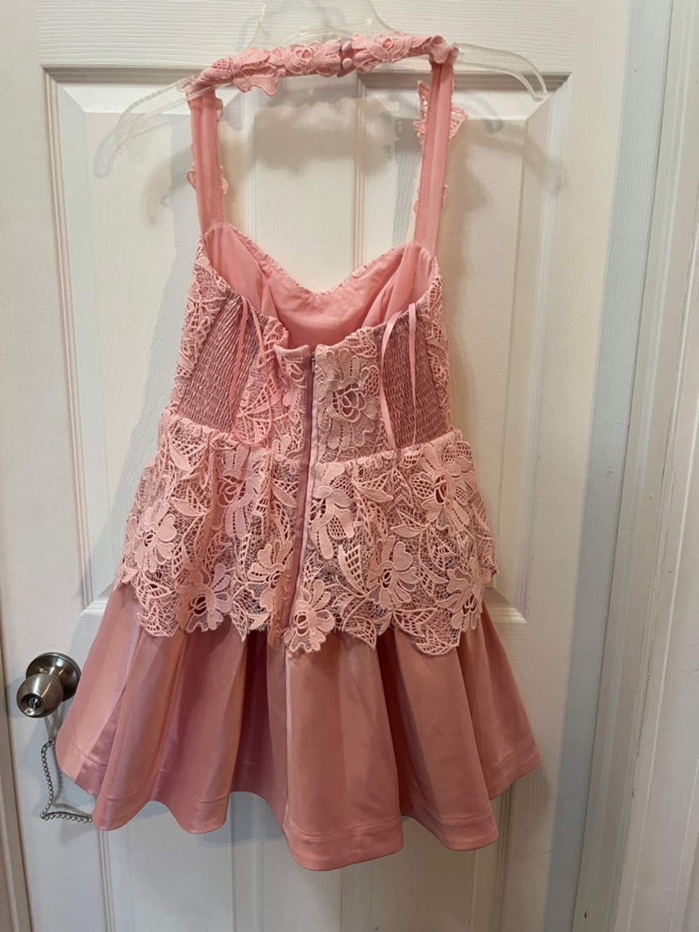 NWT Anthropologie BHLDN pink lace mini dress - STUNNING - Picture 9 of 15